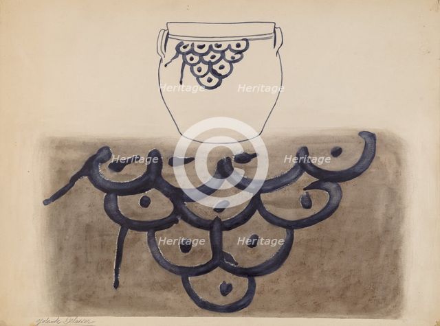 Crock, c. 1937. Creator: Yolande Delasser.