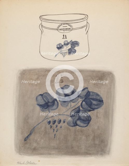Crock, c. 1937. Creator: Yolande Delasser.