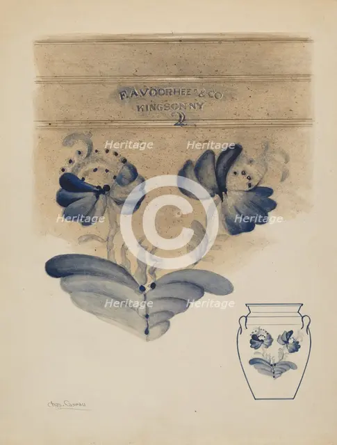 Crock, c. 1938. Creator: Charles Caseau.
