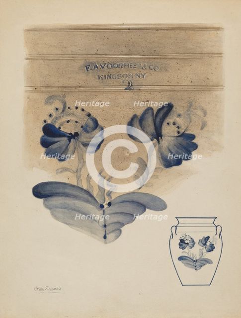 Crock, c. 1938. Creator: Charles Caseau.