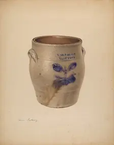 Crock, c. 1938. Creator: Aaron Fastovsky