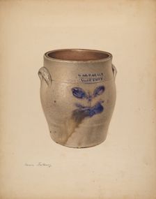 Crock, c. 1938. Creator: Aaron Fastovsky