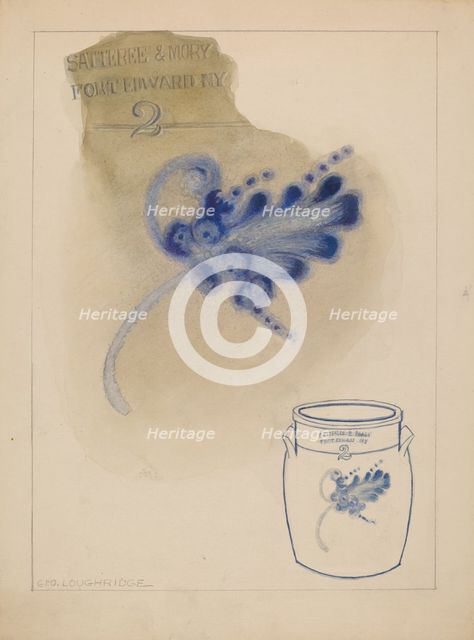 Crock, c. 1938. Creator: George Loughridge.