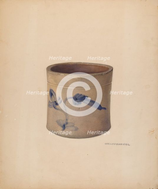 Crock, c. 1938. Creator: George Loughridge.