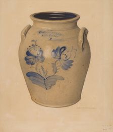 Crock, c. 1938. Creator: George Loughridge