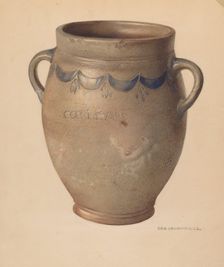 Crock, c. 1938. Creator: George Loughridge