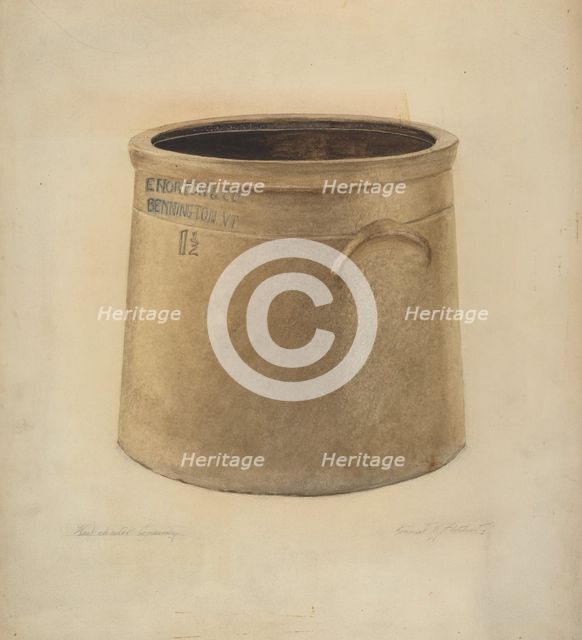Crock, c. 1938. Creator: Daniel Fletcher.