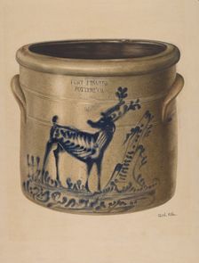 Crock, c. 1938. Creator: Edith Miller