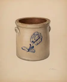 Crock, c. 1938. Creator: Elsie Wein
