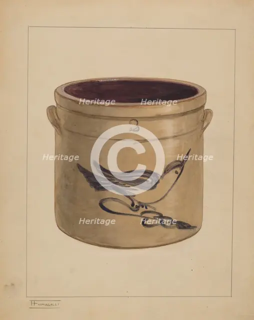 Crock, c. 1938. Creator: Frank Fumagalli.
