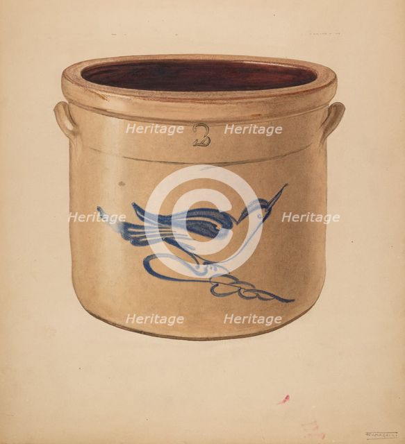 Crock, c. 1938. Creator: Frank Fumagalli.