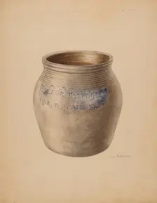 Crock, c. 1938. Creator: John Tarantino