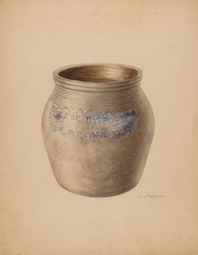 Crock, c. 1938. Creator: John Tarantino