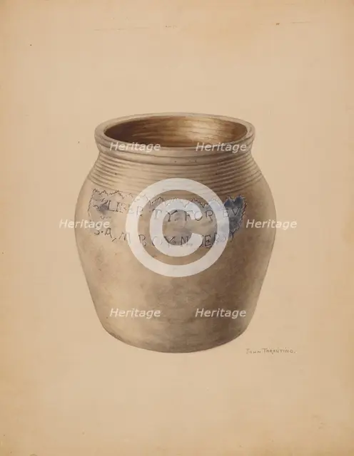Crock, c. 1938. Creator: John Tarantino.