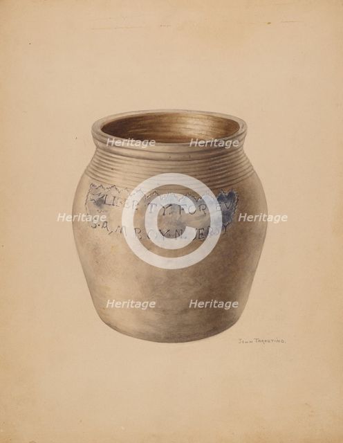 Crock, c. 1938. Creator: John Tarantino.