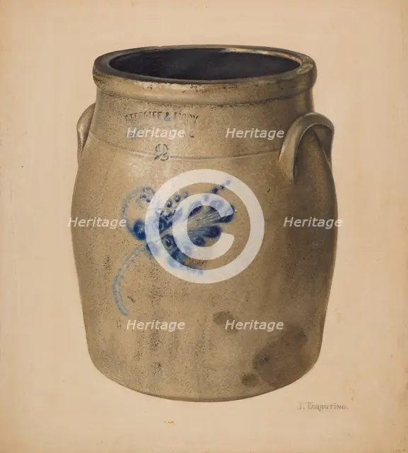 Crock, c. 1938. Creator: John Tarantino.