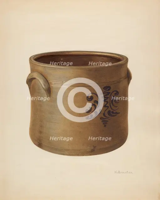 Crock, c. 1938. Creator: Nicholas Amantea.