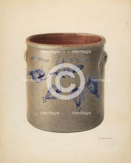 Crock, c. 1938. Creator: Nicholas Amantea.
