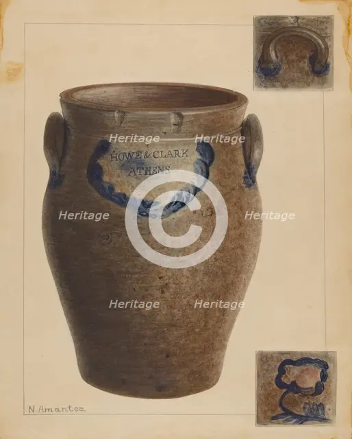 Crock, c. 1938. Creator: Nicholas Amantea.