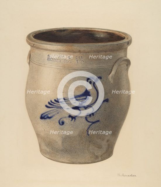 Crock, c. 1938. Creator: Nicholas Amantea.