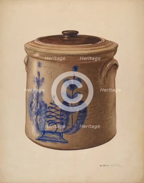 Crock, c. 1938. Creator: Paul Ward.