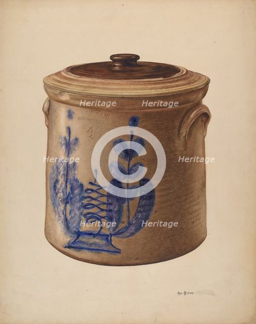 Crock, c. 1938. Creator: Paul Ward.