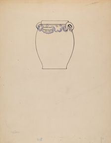 Crock, c. 1938. Creator: Yolande Delasser