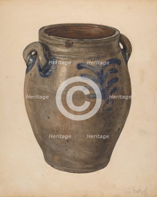 Crock, c. 1939. Creator: Anne Nemtzoff.