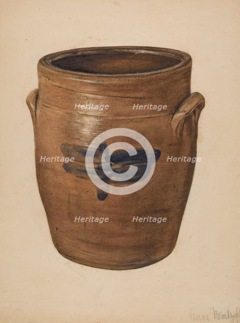Crock, c. 1939. Creator: Anne Nemtzoff.