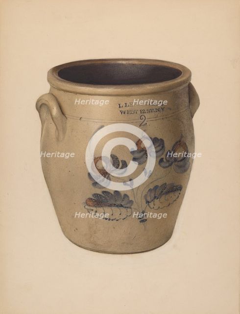 Crock, c. 1939. Creator: George Loughridge.