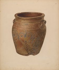 Crock, c. 1939. Creator: Elsie Wein