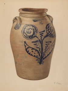 Crock, c. 1939. Creator: Elsie Wein