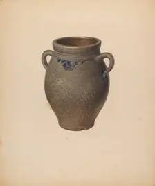 Crock, c. 1939. Creator: Elsie Wein