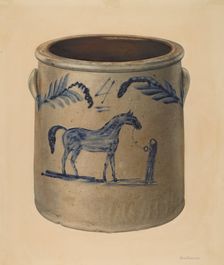 Crock, c. 1939. Creator: John Tarantino