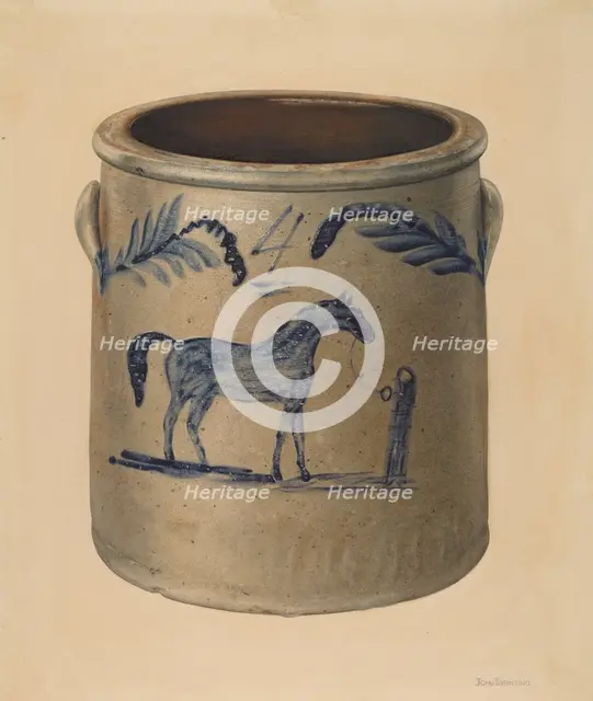 Crock, c. 1939. Creator: John Tarantino.