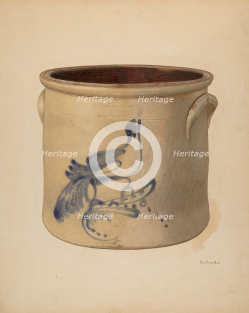 Crock, c. 1939. Creator: Nicholas Amantea.