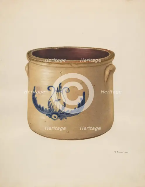 Crock, c. 1939. Creator: Nicholas Amantea.