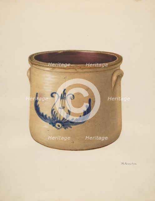 Crock, c. 1939. Creator: Nicholas Amantea.