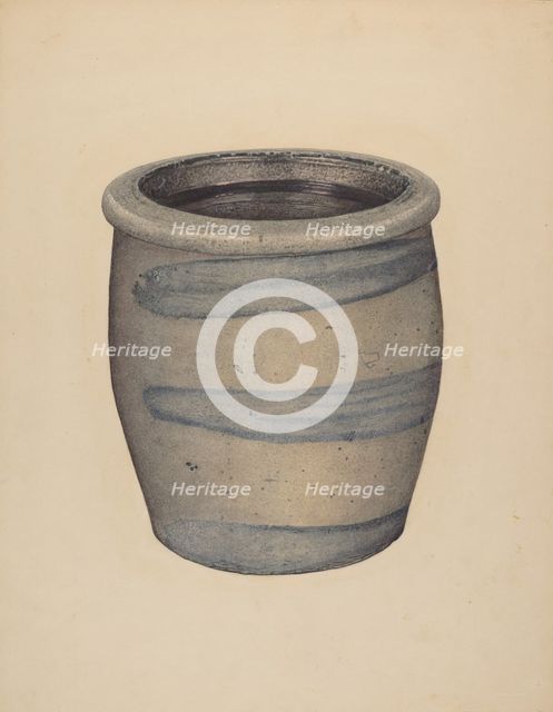 Crock, c. 1939. Creator: Paul Poffinbarger.