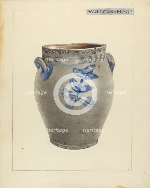 Crock, c. 1940. Creator: Charlotte Sperber.