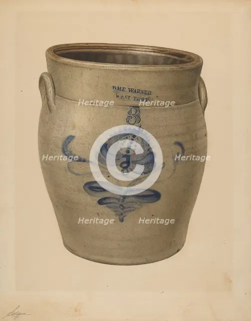 Crock, c. 1940. Creator: Giacinto Capelli.
