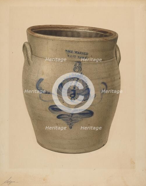 Crock, c. 1940. Creator: Giacinto Capelli.