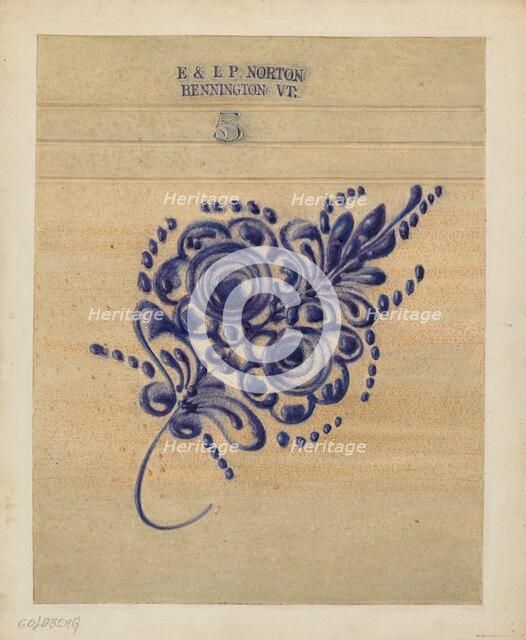 Crock, c. 1940. Creator: Isadore Goldberg.