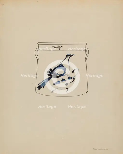 Crock, c. 1940. Creator: John Tarantino.