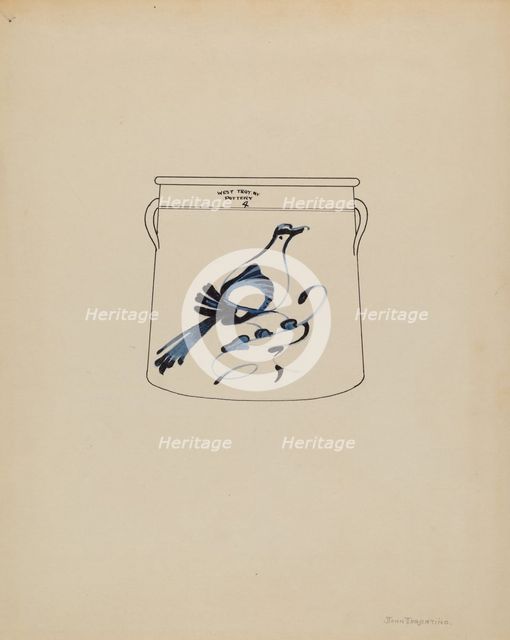 Crock, c. 1940. Creator: John Tarantino.