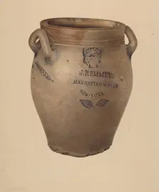 Crock, c. 1940. Creator: Joseph Goldberg
