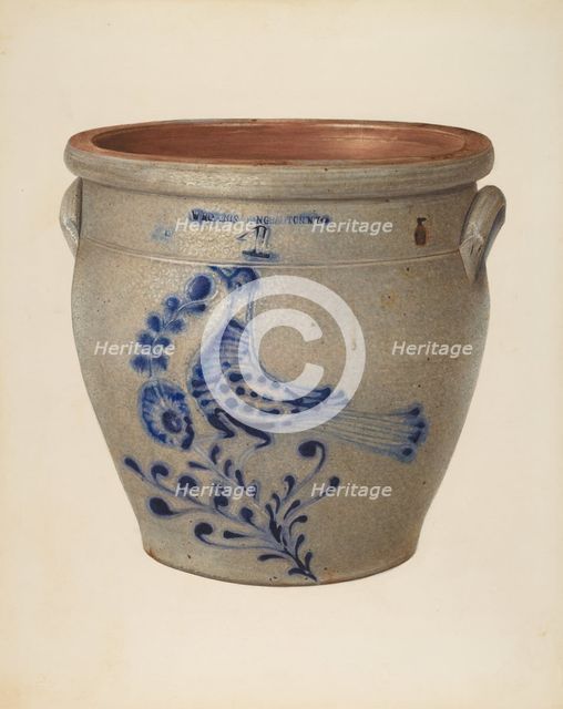 Crock, c. 1941. Creator: Isadore Goldberg.