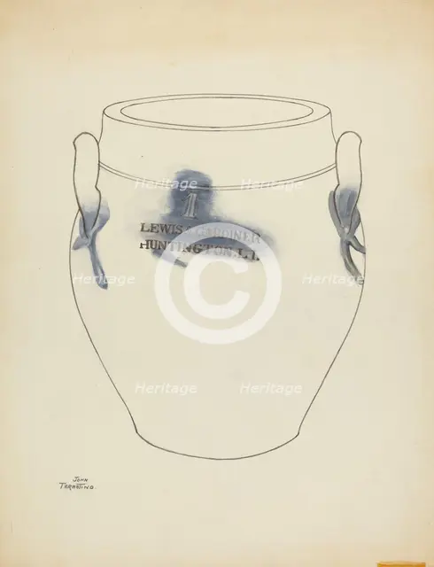 Crock, c. 1953. Creator: John Tarantino.