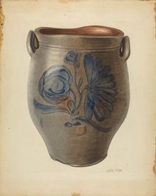 Crock, c. 1953. Creator: John Fisk