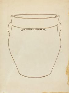 Crock, c. 1953. Creator: Yolande Delasser